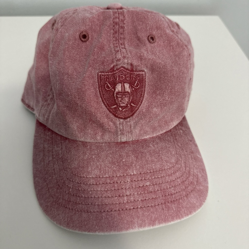 NFL Kids Dusty Pink Raiders Embroidered Cap